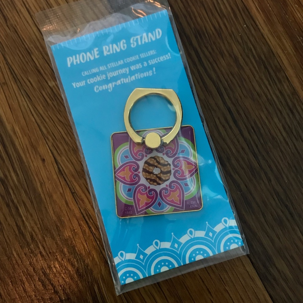 Phone ring stand